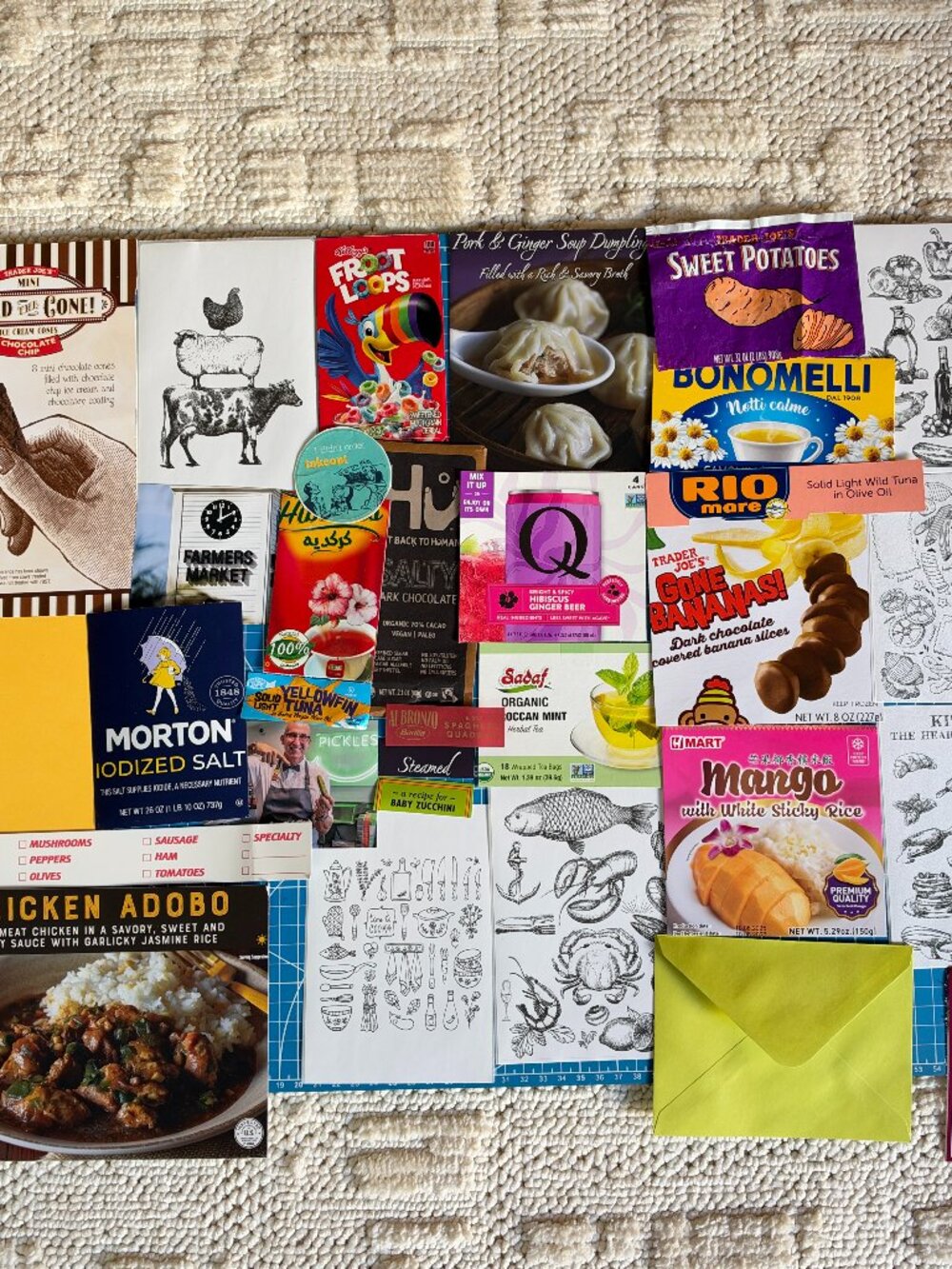 Foodie Junk Journal Kit – Curated Ephemera Pack